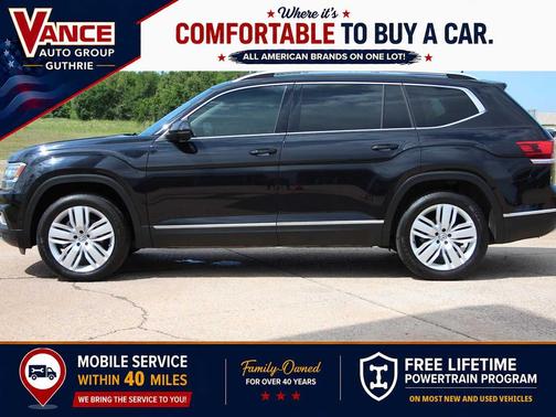Deep Black Pearl 2019 Volkswagen Atlas 3.6L SEL Premium