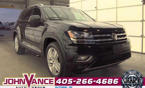 Deep Black Pearl 2019 Volkswagen Atlas 3.6L SEL Premium