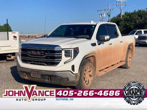 Summit White 2023 GMC Sierra 1500 SLT