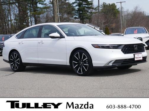 Platinum White Pearl 2024 Honda Accord Hybrid Touring