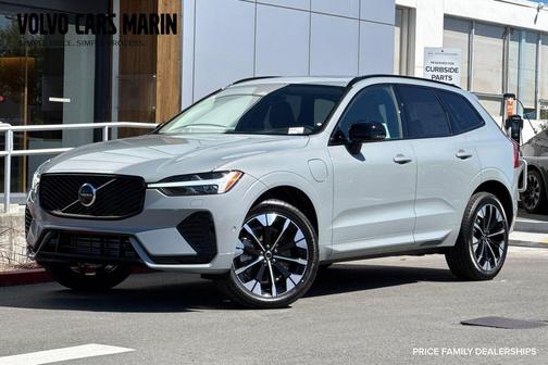 Vapour Grey Metallic 2026 Volvo XC60 Plug-In Hybrid Plus, T8 AWD Electric/Gasoline, Dark