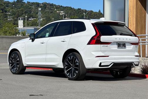 Crystal White Metallic 2026 Volvo XC60 Plug-In Hybrid Ultra, T8 AWD Electric/Gasoline, Dark