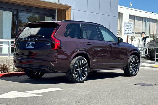 Mulberry Red Metallic 2026 Volvo XC90 Plug-In Hybrid Ultra Dark Theme, T8 AWD, Electric/Gasoline, 7 Seats