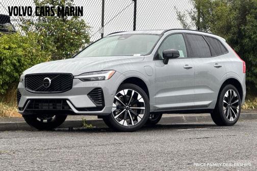 Vapour Grey Metallic 2026 Volvo XC60 Plug-In Hybrid Plus, T8 AWD Electric/Gasoline, Dark
