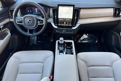 Denim Blue Metallic 2026 Volvo XC90 Plus, B6 AWD Gas (mild hybrid), Gasoline, Bright, 7 Seats
