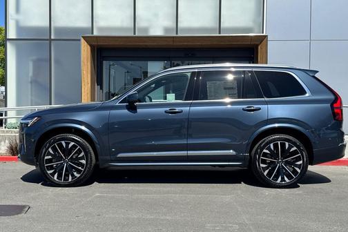 Denim Blue Metallic 2026 Volvo XC90 Plus, B6 AWD Gas (mild hybrid), Gasoline, Bright, 7 Seats