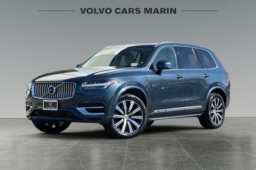 Denim Blue Metallic 2022 Volvo XC90 Recharge Plug-In Hybrid T8 Inscription 7 Passenger
