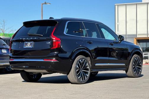 Onyx Black Metallic 2026 Volvo XC90 Plug-In Hybrid Plus, T8 AWD, Electric/Gasoline, Bright, 6 Seats