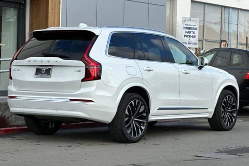 Crystal White Pearl 2026 Volvo XC90 Plug-In Hybrid Plus, T8 AWD, Electric/Gasoline, Bright, 7 Seats