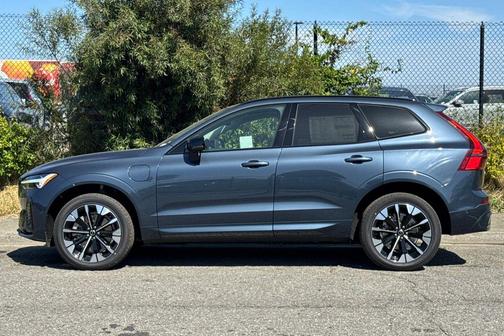 Denim Blue Metallic 2026 Volvo XC60 Plug-In Hybrid Plus, T8 AWD Electric/Gasoline, Dark