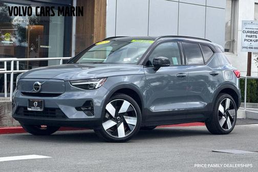 Thunder Grey Metallic 2023 Volvo XC40 Recharge Pure Electric Twin Ultimate