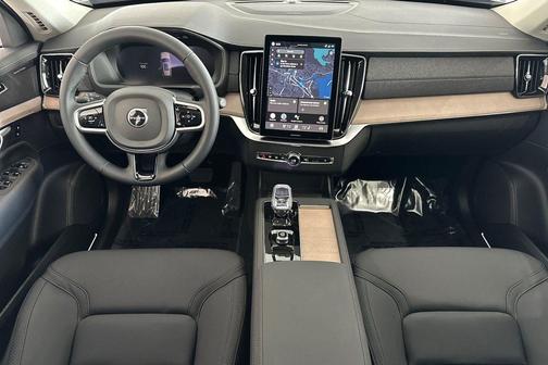 Aurora Silver 2026 Volvo XC90 Plus, B5 AWD Gas (mild hybrid), Gasoline, Bright, 7 Seats