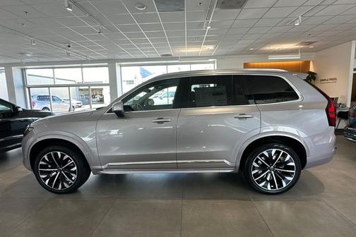 Aurora Silver 2026 Volvo XC90 Plus, B5 AWD Gas (mild hybrid), Gasoline, Bright, 7 Seats