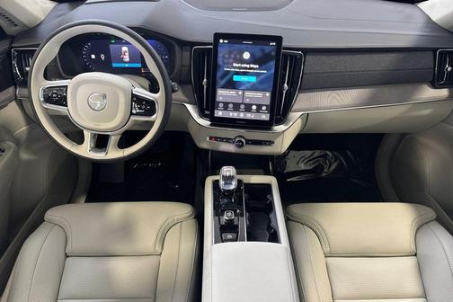 Crystal White Pearl 2026 Volvo XC90 Plug-In Hybrid Ultra, T8 AWD, Electric/Gasoline, Bright, 7 Seats