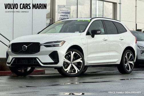2025 Volvo XC60 Plug-In Hybrid Ultra, T8 AWD Electric/Gasoline, Dark
