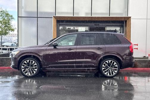 Mulberry Red Metallic 2026 Volvo XC90 Plug-In Hybrid Ultra Dark Theme, T8 AWD, Electric/Gasoline, 7 Seats