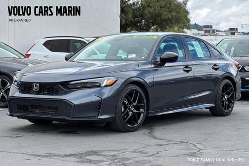 Gray 2025 Honda Civic Sport