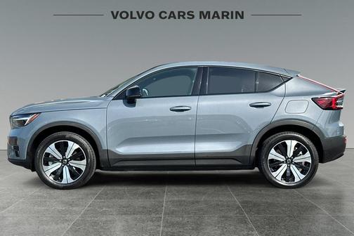 Thunder Gray Metallic 2023 Volvo C40 Recharge Pure Electric Twin Plus