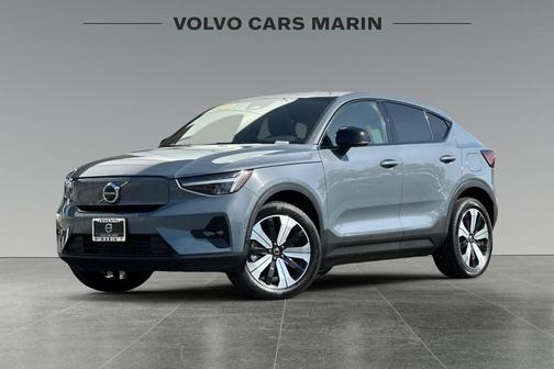 Thunder Gray Metallic 2023 Volvo C40 Recharge Pure Electric Twin Plus