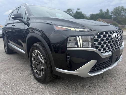 Twilight Black 2021 Hyundai SANTA FE HEV Blue