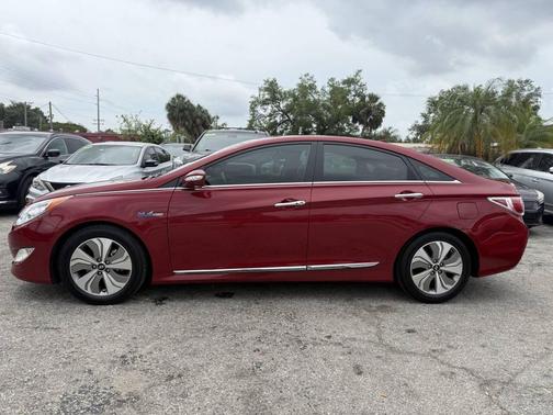 Burgundy 2013 Hyundai SONATA Hybrid Limited