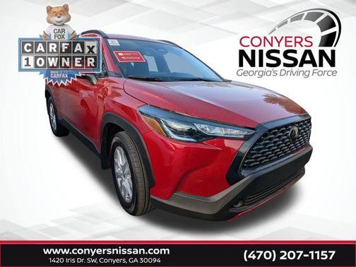 Barcelona Red 2024 Toyota Corolla Cross LE