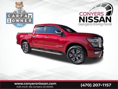 Cardinal Red Metallic 2023 Nissan Titan Platinum Reserve