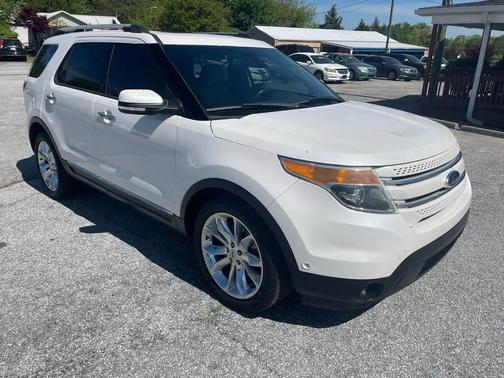 White Platinum Metallic Tri-Coat 2014 Ford Explorer Limited