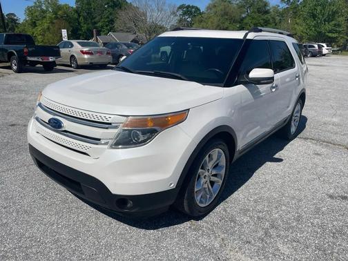 White Platinum Metallic Tri-Coat 2014 Ford Explorer Limited