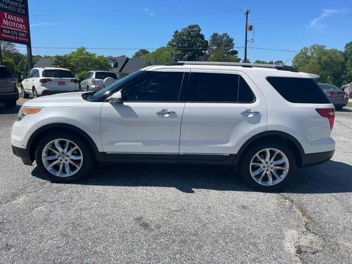 White Platinum Metallic Tri-Coat 2014 Ford Explorer Limited