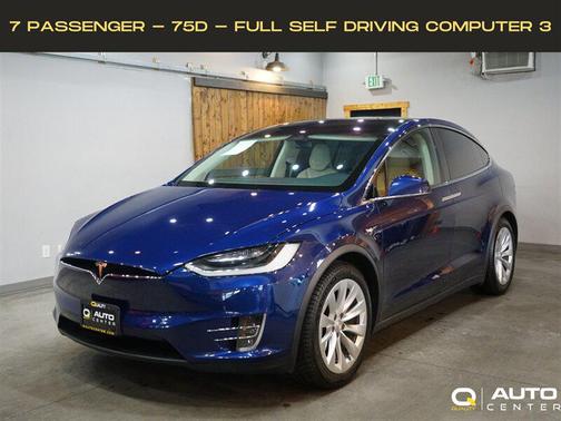 Deep Blue Metallic 2019 Tesla Model X 75D