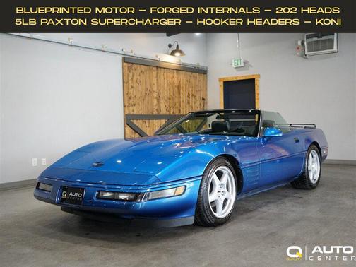 Blue 1991 Chevrolet Corvette Base