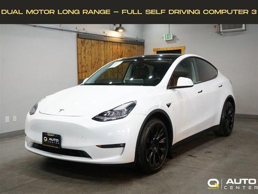 Pearl White Multi-Coat 2022 Tesla Model Y Long Range Dual Motor All-Wheel Drive