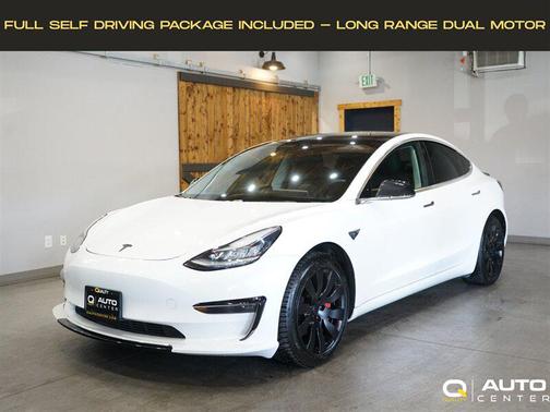 Pearl White Multi-Coat 2019 Tesla Model 3 Long Range