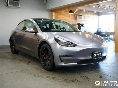Matte Gray 2019 Tesla Model 3 Performance