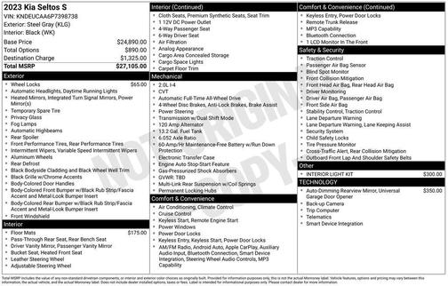2023 Kia Seltos S