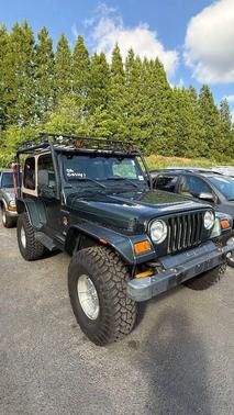 Green 2002 Jeep Wrangler Sahara