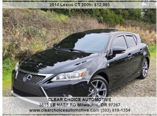 2014 Lexus CT 200h Base 4dr Hatchback