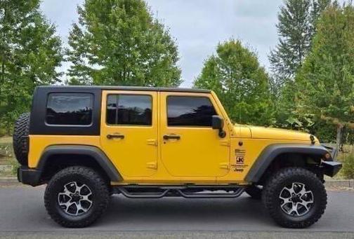Yellow 2008 Jeep Wrangler Unlimited X