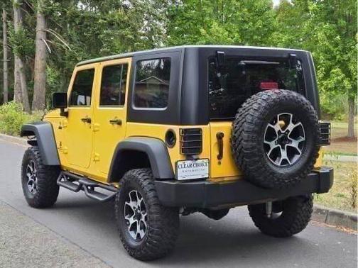 Yellow 2008 Jeep Wrangler Unlimited X
