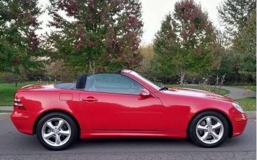 Red 2003 Mercedes-Benz SLK-Class SLK320