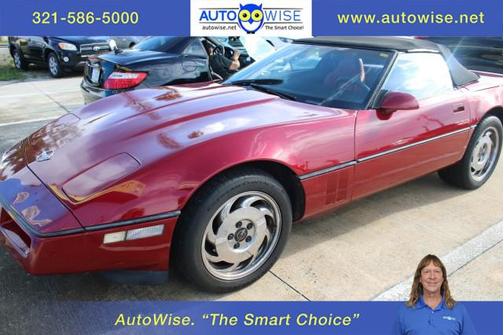 Burgundy 1989 Chevrolet Corvette Base