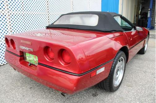 Burgundy 1989 Chevrolet Corvette Base