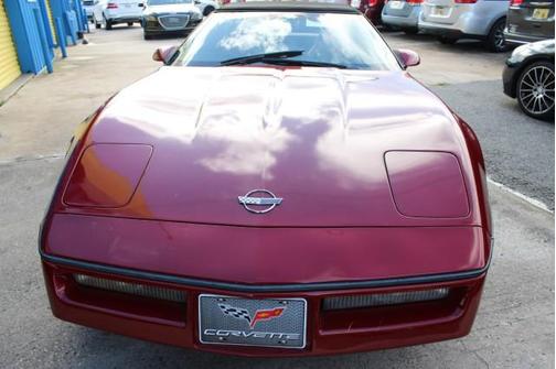 Burgundy 1989 Chevrolet Corvette Base