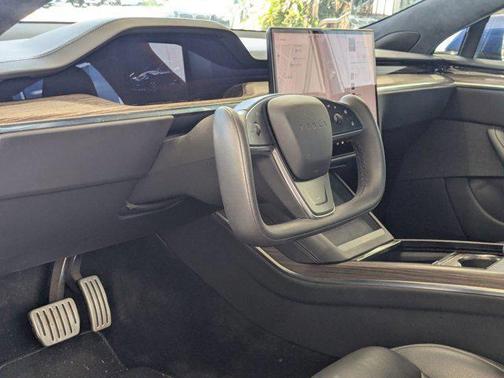 Deep Blue Metallic 2021 Tesla Model S Plaid