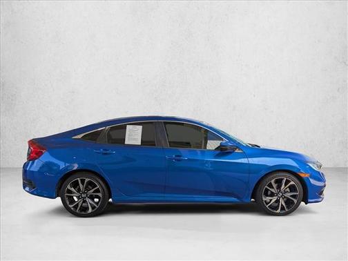 Aegean Blue Metallic 2019 Honda Civic Sport