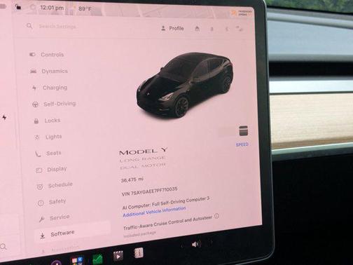 Silver/Gray 2025 Tesla Model Y Long Range Dual Motor Rear-Wheel Drive