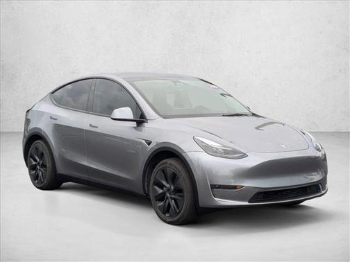 Silver/Gray 2025 Tesla Model Y Long Range Dual Motor Rear-Wheel Drive
