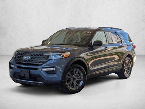 Blue 2021 Ford Explorer XLT