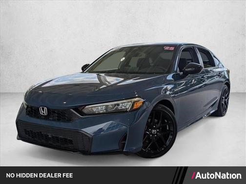 Blue Lagoon Pearl 2025 Honda Civic Sport